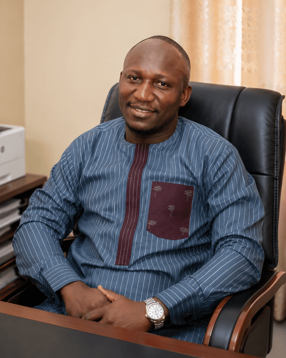 Portrait of Farouk O. Newland, Managing Director of Rakel Investment & General Services